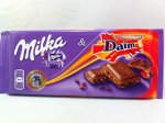 Шоколад Milka &amp; Daim 100гр(плитка) Германия