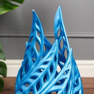 Ваза напольная "Версалия", керамика, перламутровая, синяя, 59 см