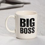 Кружка &quot;Big Boss&quot;, белая, деколь, 0.35 л