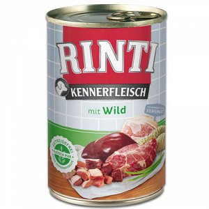 Rinti Kennerfleisch конс 400гр д/соб Дичь