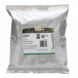 Frontier Natural Products, Organic Ground Ginger Root, 16 oz (453 g)