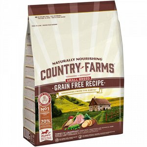 Country Farms Grain Free д/щен мелк.пород Индейка/Беззерновой 2,5кг (1/4)