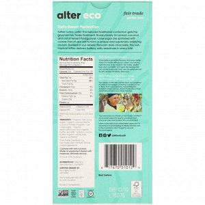 Alter Eco, Organic Chocolate Bar, Dark Salted Coconut Toffee, 47% Cocoa, 2.82 oz (80 g)