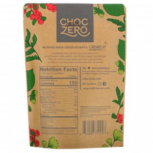 ChocZero, Milk Chocolate, Hazelnuts, No Sugar Added, 6 Bars, 1 oz Each