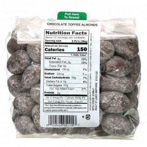 Bergin Fruit and Nut Company, Chocolate Toffee Almonds, 16 oz (454 g)