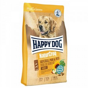 Happy Dog NaturCroq Adult д/соб сред/круп пород Птица/Рис 15кг (1/1)