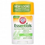 Arm &amp; Hammer, Essentials с натуральными дезодорирующими компонентами, дезодорант, свежий розмарин и лаванда, 28 г (1,0 унции)