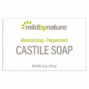 Mild By Nature, Кастильское мыло с ароматом перечной мяты, 141 г (5 унций)