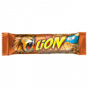 Шоколадный батончик Nestle Lion Peanut с арахисом, 42 г