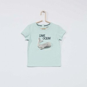 Забавная футболка Eco-conception - голубой