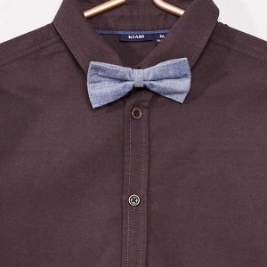 Рубашка с галстуком-бабочкой - темно-серый