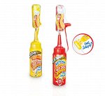 Жидкая конфета-гель + леденец  Johny Bee Hot Dog 80 гр