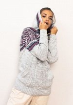 ХУДИ С ЖАККАРДОМ 3709 св.серый
