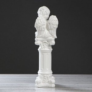 Статуэтка "Ангел на колонне ", белая, 52 см