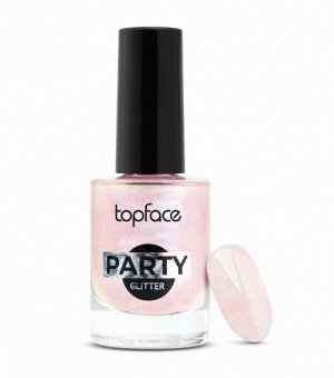 TopFace Лак для ногтей "Party Glitter Nail", 9 мл, тон 119, нежно-розовый * #