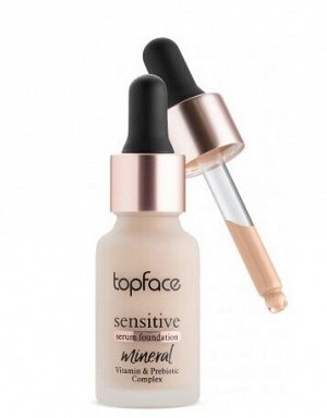 Topface Тональный крем на мин.основе "Sensitive Serum Foundation"(15мл.) тон 1