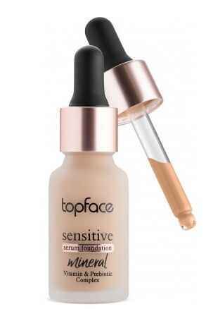 Topface Тональный крем на мин.основе "Sensitive Serum Foundation"(15мл.) тон 6