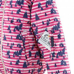 Куртка лыжная теплая водонепроницаемая для детей сине-розовая warm reverse 100 wedze