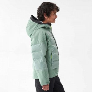 Лыжная куртка детская зеленая 580 warm wedze