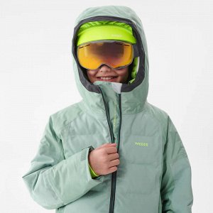 Лыжная куртка детская зеленая 580 warm wedze