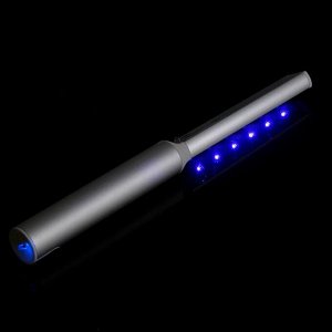 Лампа ультрафиолетовая портативная, UV-LT-202-D, алюминий, сменный аккумулятор, 22х235 мм