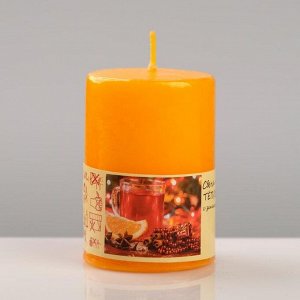 Свеча ароматическая "Тёплый глинтвейн", 4?6 см, в коробке 5264910