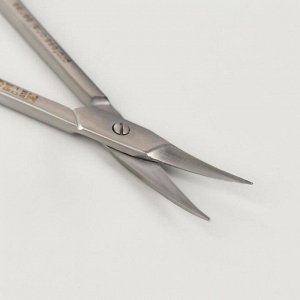 Ножницы маникюрные, для кутикулы, загнутые, узкие, 9 см, цвет серебристый, СS-2/2-D (CVD)