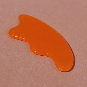 Массажёр гуаша «Лапка», 10 ? 4,5 см, цвет оранжевый 5161859