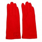 Перчатки женские, размер one size, цвет красный