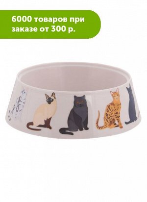 Миска Cats пластиковая для кошек 0,3л