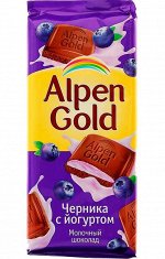 Шоколад &quot;Альпен Голд&quot; Черника-Йогурт 1/20