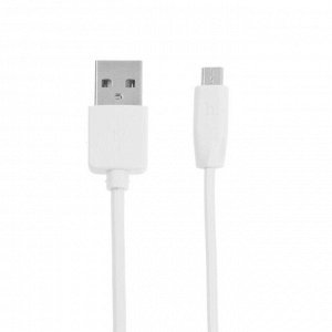 Кабель Hoco X1, microUSB - USB, 1 А, 1 м, белый