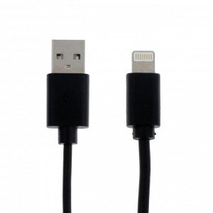 Кабель SONNEN Economy, Lightning-USB, 1 А, 1 м, черный,