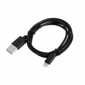 Кабель SONNEN Economy, Lightning-USB, 1 А, 1 м, черный,