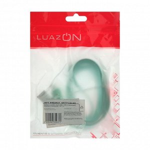 Кабель LuazON, micro USB - USB, 1 А, 1 м, усиленный штекер, зеленый