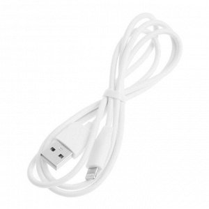 Кабель Hoco X1, Lightning - USB, 1 А, 1 м, белый