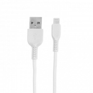 Кабель Hoco X13, Lightning - USB, 2.4 А, 1 м, белый