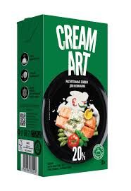 Сливки растительные без сахара  CREAMART 20% (1л)