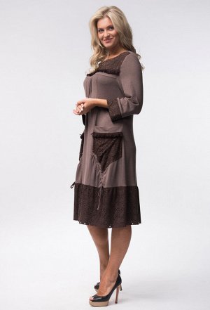 Платье Amelia Lux 3443/0546 коричневый