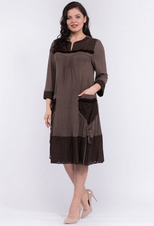 Платье Amelia Lux 3443/0546 коричневый