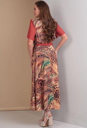Платье Anastasia Mak 500 коричн-перо