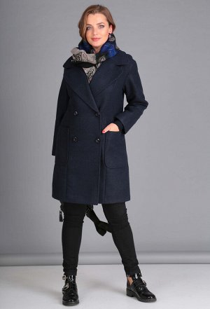 Пальто Anastasia Mak 651 синий