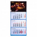 Календари квартальные трио &quot;Символ года, 2021  - 38&quot; 31 х 69 см