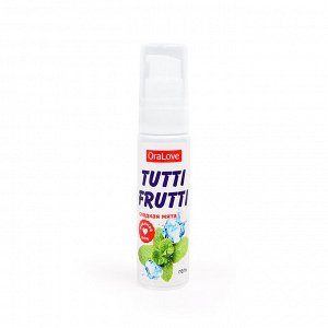 Оральный лубрикант Tutti Frutti со вкусом сладкой мяты 30г