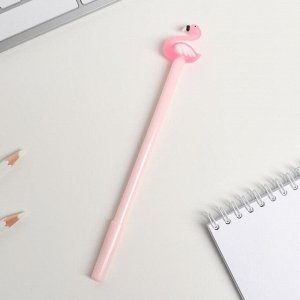 Набор новогодний «Фламинго»: чехол для бейджа, ручка, лента