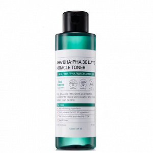 Кислотный очищающий тоник для проблемной кожи AHA-BHA-PHA 30 Days Miracle Toner