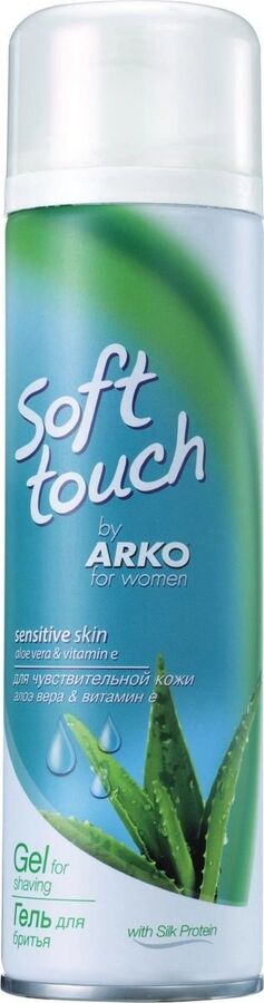 АRКО жен. Гель для бритья Soft Touch 200мл, для Чувствительной кожи