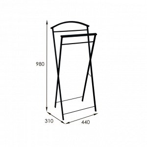 Вешалка костюмная "Контур" 440х310х980мм