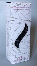 Свеча витая черная 24,50 см время горения 5 ч.