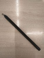 Свеча из вощины 21х1,1см чёрная (более 1,5 часов)